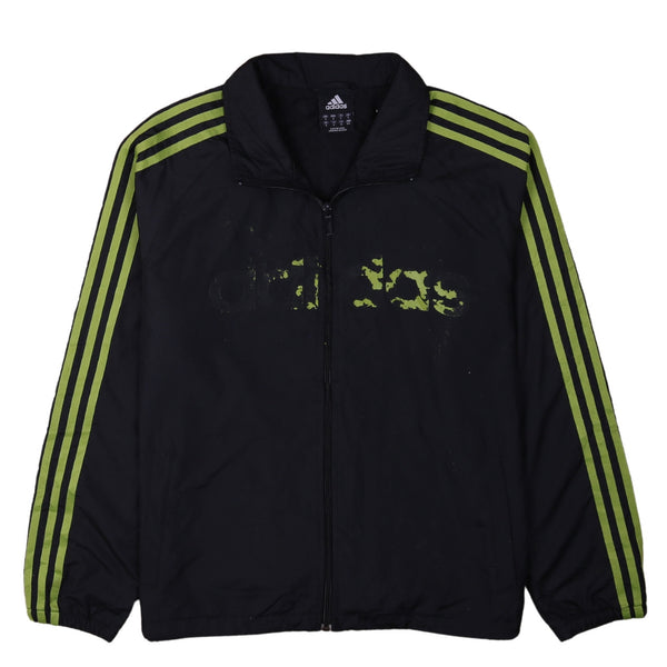 Adidas 90's Sportswear Full Zip Up Windbreaker Small Black