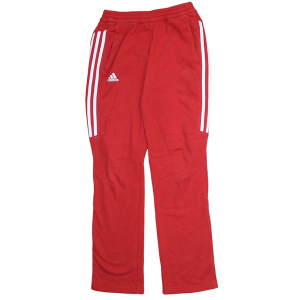Adidas 90's 3 Stripe Straight Leg Baggy Trousers / Pants XSmall Red