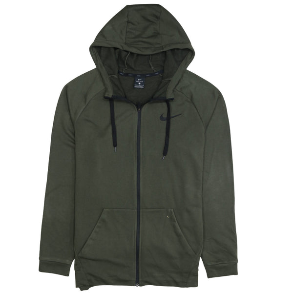 Nike 90's Swoosh Full Zip Up Hoodie Large Green