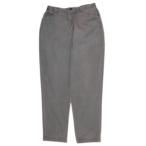 Lee 90's Straight Leg Baggy Trousers / Pants Medium Grey