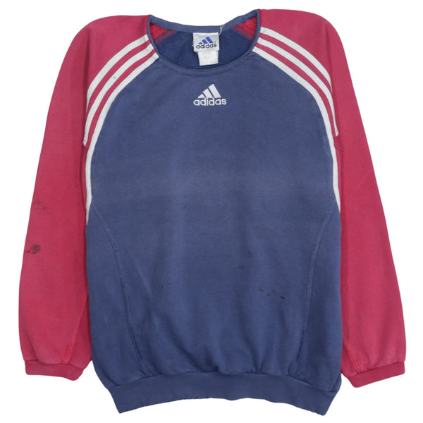 Adidas 90's Lightweight Crew Neck Sweatshirt Large Navy Blue
