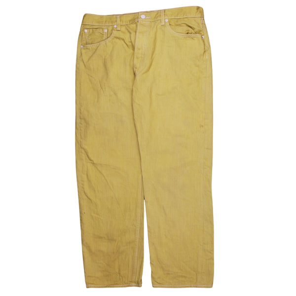 Levi Strauss &Co 90's Straight Leg Baggy Trousers / Pants 40 Yellow