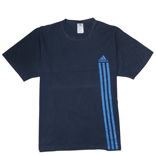 Adidas 90's Short Sleeves Crew Neck T Shirt XXLarge (2XL) Navy Blue