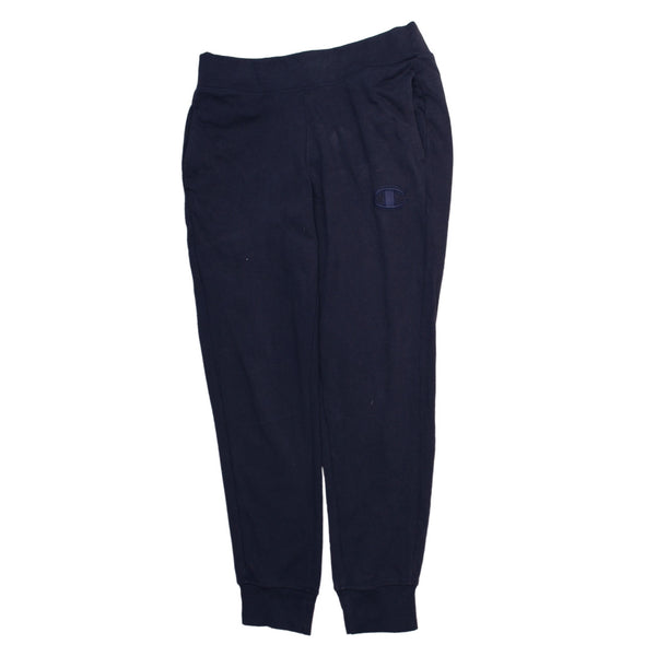 Champion Navy Blue Joggers Men’s Medium Embroidered C Logo Elasticated Cuffs Sweatpants