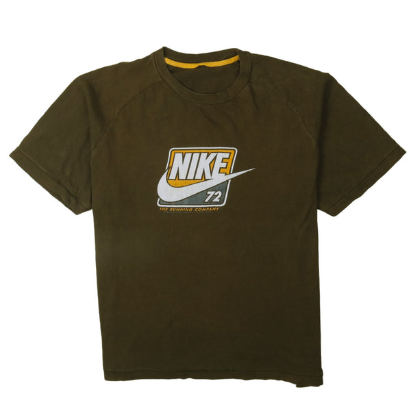 Nike 90's Center Middle Swoosh Short Sleeves T Shirt XXLarge (missing sizing label) Green