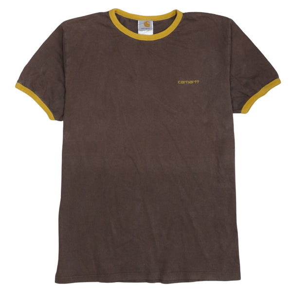 Carhartt 90's Short Sleeves Crew Neck T Shirt Large  Brown