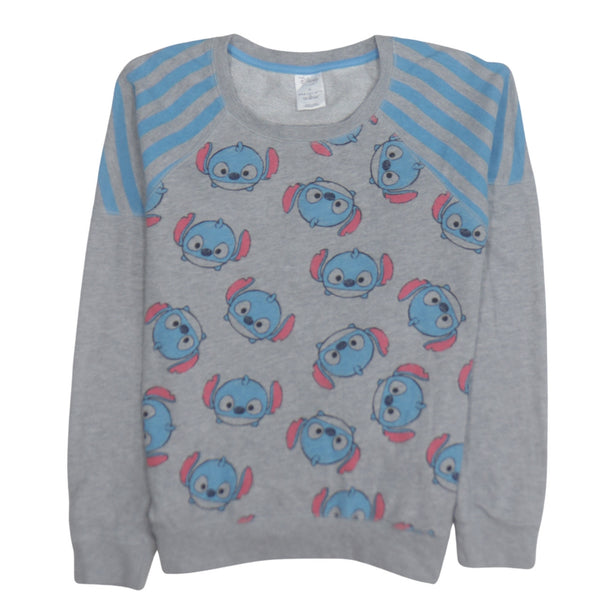 Disney 90's Plain Crew Neck Sweatshirt XLarge Grey