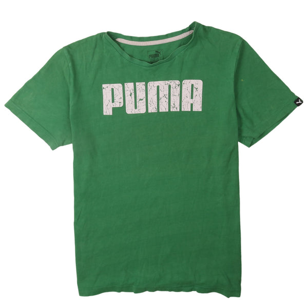 Puma 90's Spellout Short Sleeves T Shirt Medium Green