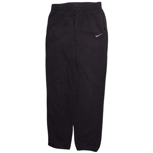 Nike 90's Swoosh Elasticated Waistband Drawstrings Joggers / Sweatpants Small Black