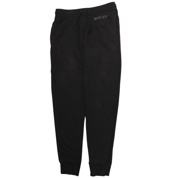 Gap 90's Elasticated Waistband Drawstrings Joggers / Sweatpants Small Black