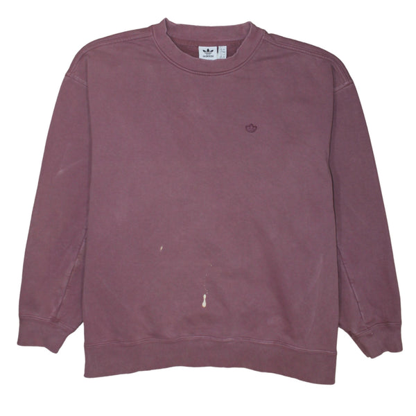 Adidas 90's Lightweight Crew Neck Sweatshirt XLarge  Burgundy Red