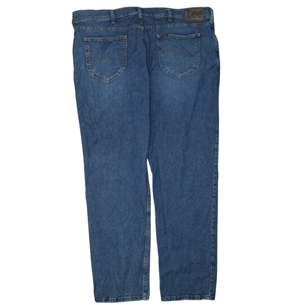 Lee 90's Blue Lightwash Baggy Straight Leg Men's Trousers 42