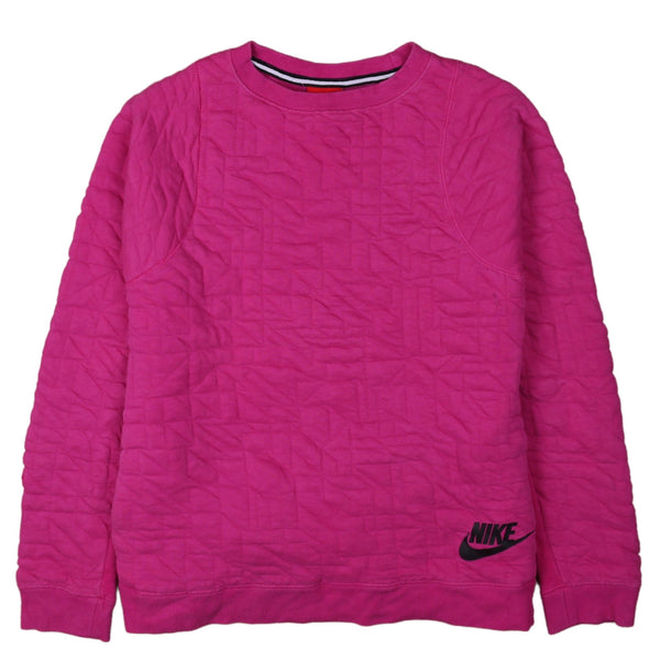 Nike 90's Swoosh Crew Neck Jumper / Sweater XLarge Pink