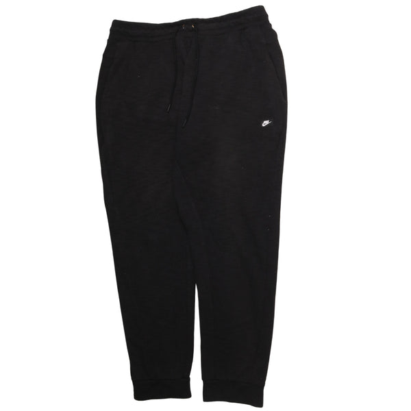 Nike 90's Swoosh Elasticated Waistband Drawstrings Joggers / Sweatpants XLarge Black