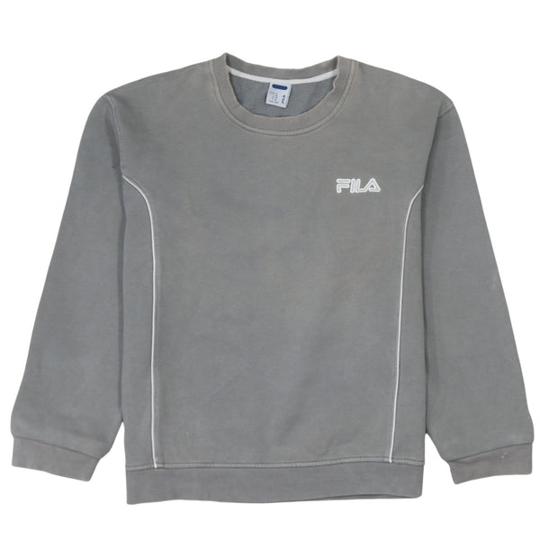 Fila 90's Lightweight Crew Neck Sweatshirt Medium Grey
