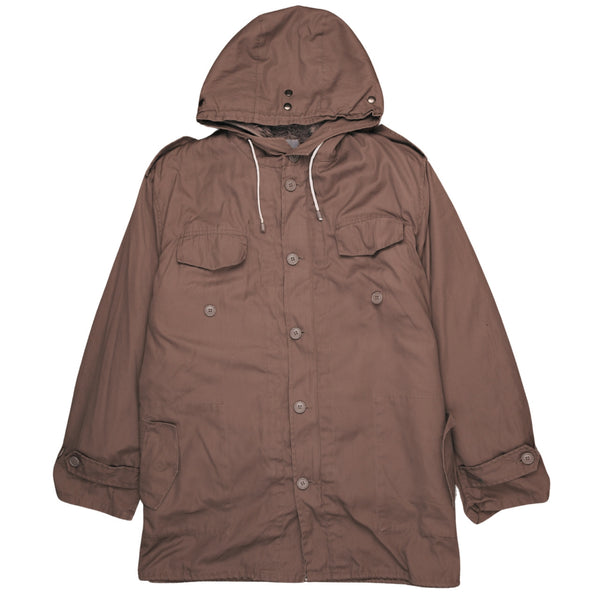 Coola 90's Hooded Full Zip Up Parka XLarge Brown