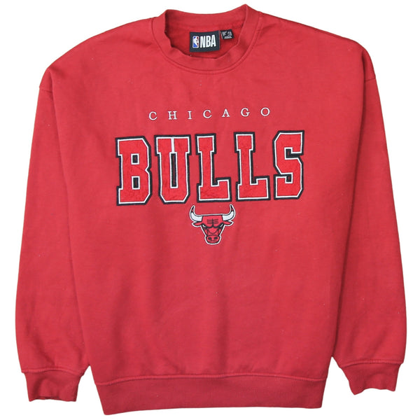 NBA 90's Chicago Bulls Crew Neck Sweatshirt Small Red