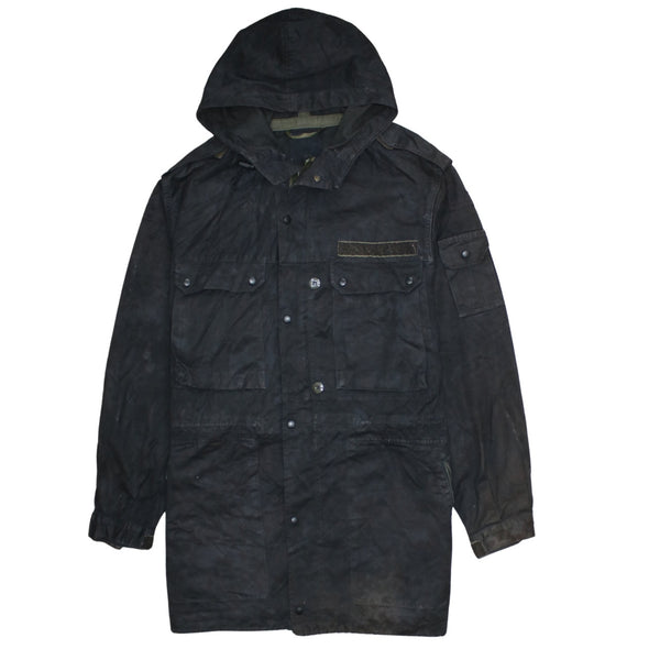 Retro 90's Heavyweight Full Zip Up Windbreaker Large Black