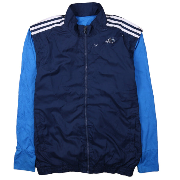 Adidas 90's Lightweight Full Zip Up Windbreaker Small Navy Blue