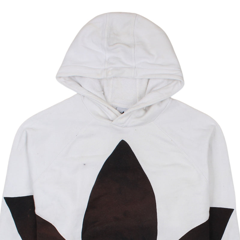 Adidas 90's Spellout Pullover Hoodie XLarge White