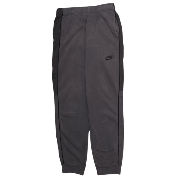 Nike 90's Swoosh Elasticated Waistband Drawstrings Joggers / Sweatpants XLarge Grey