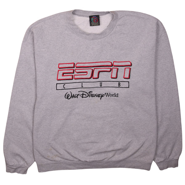 Disney 90's Walt Disney World Crew Neck Sweatshirt XXLarge (missing sizing label) Grey