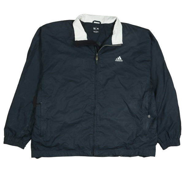 Adidas 90's Lightweight Full Zip Up Windbreaker XLarge Black