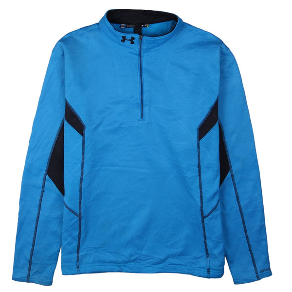 Under Armour 90's Sportswear Quater Zip Sweatshirt Large Blue