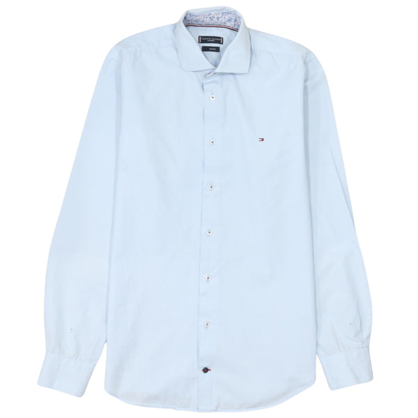 Tommy Hilfiger 90's Long Sleeve Button Up Shirt Medium  Blue