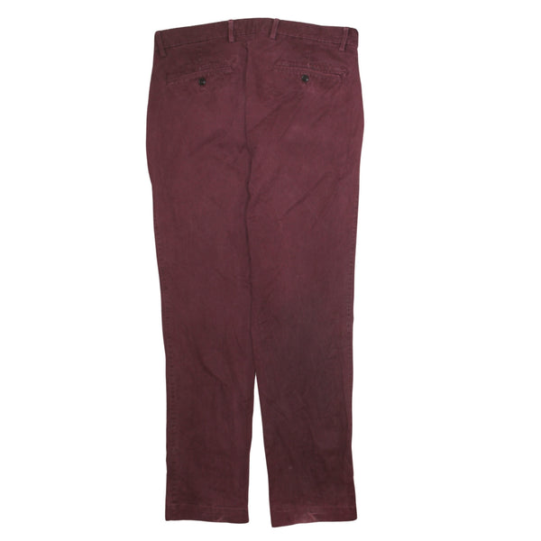 Gap 90's Drawstring Pockets Casual Trousers / Pants 34 Burgundy Red