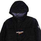Aigle 90's Full Zip Up Hoodie Large (missing sizing label) Black