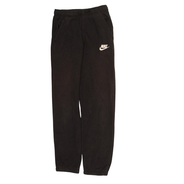 Nike 90's Swoosh Elasticated Waistband Drawstrings Joggers / Sweatpants Large Black