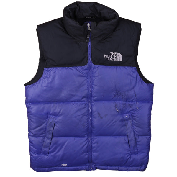 The North Face 90's Vest Sleeveless 550 Full Zip Up Gilet Small Black