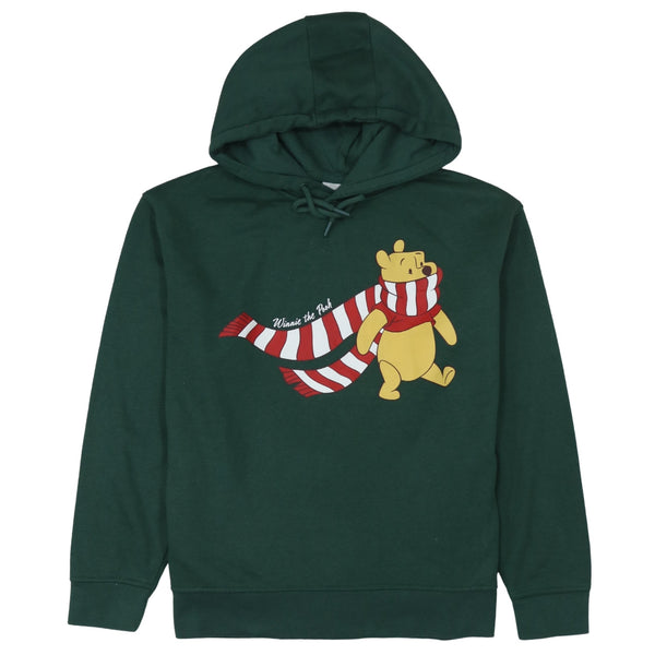 Disney 90's Winnie The Pooh Pullover Hoodie Medium Green