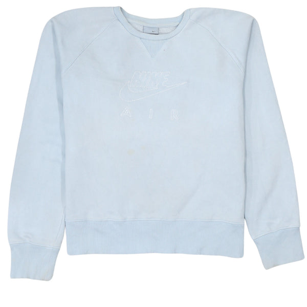 Nike 90's Center Middle Swoosh Crew Neck Sweatshirt XLarge Blue