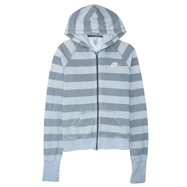 Nike 90's Swoosh Full Zip Up Hoodie XLarge Grey