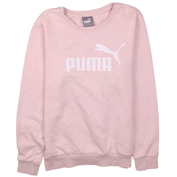 Puma 90's Spellout Crew Neck Sweatshirt Medium Pink