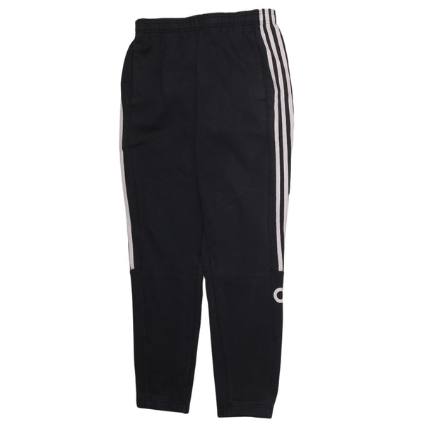 Adidas 90's Elasticated Waistband Drawstrings Joggers / Sweatpants Small Black