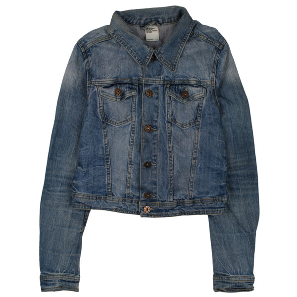 H&M 90's Button Up Denim Jacket Small (missing sizing label) Blue