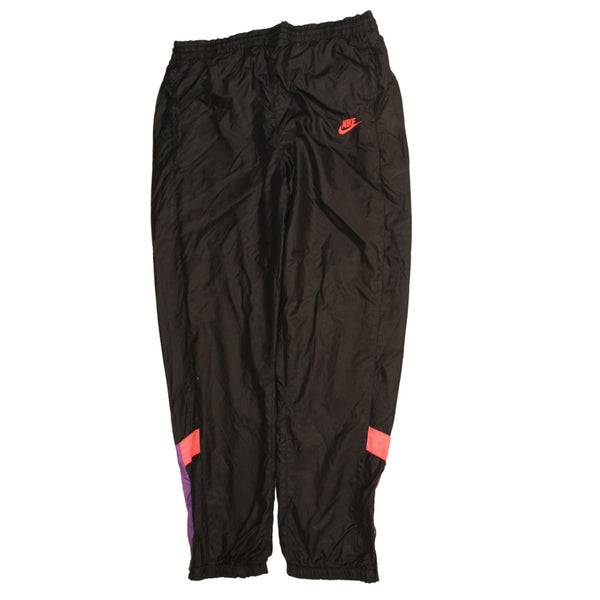 Nike 90's Swoosh Elasticated Waistband Drawstring Joggers / Sweatpants XLarge Black