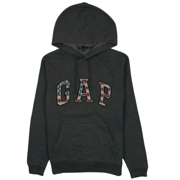 Gap 90's Spellout Pullover Hoodie XSmall Grey