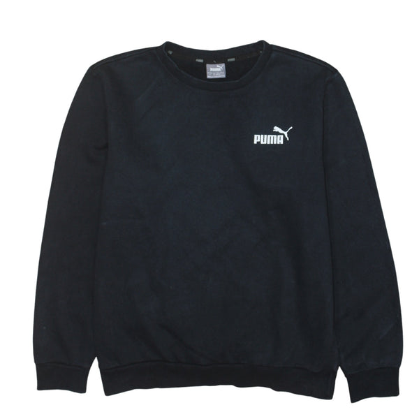 Puma 90's Lightweight Crew Neck Sweatshirt Medium Black