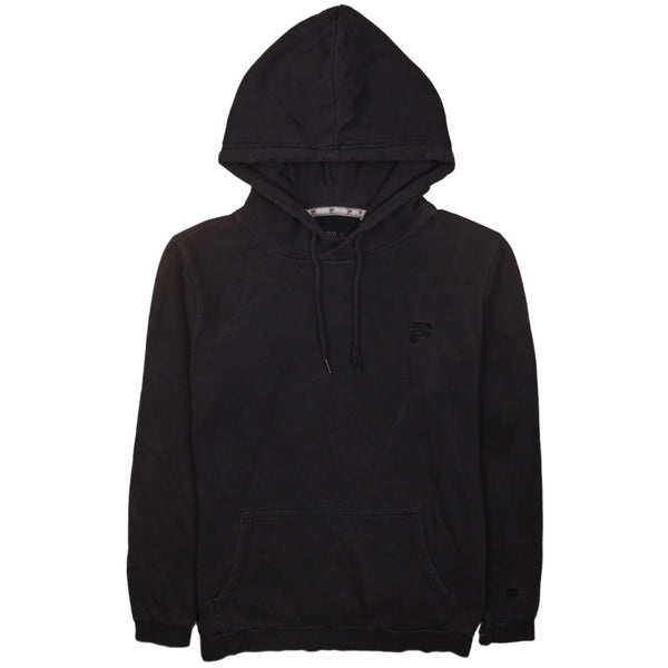 Fila 90's Drawstring Pockets Pullover Hoodie XSmall Black