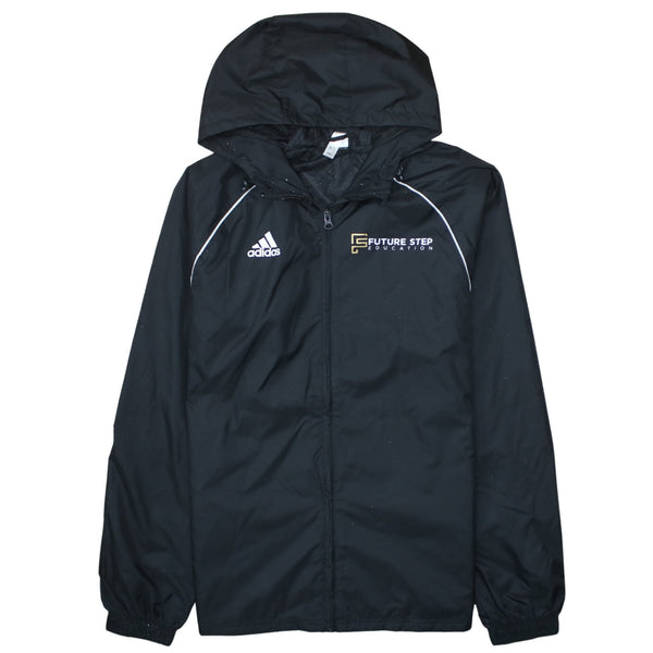 Adidas 90's Hooded Full Zip Up Windbreaker Medium Black