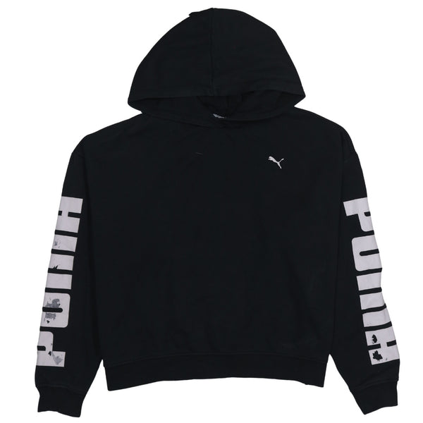 Puma 90's Lightweight Pullover Hoodie Medium Black