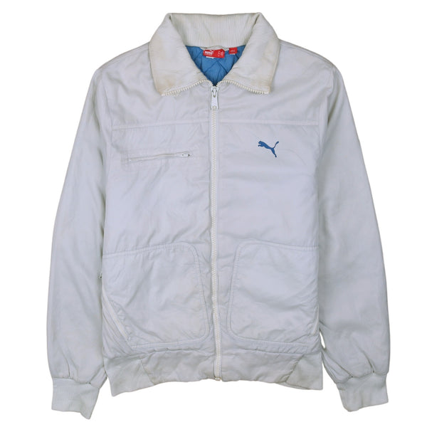 Puma 90's Lightweight Full Zip Up Windbreaker Small White