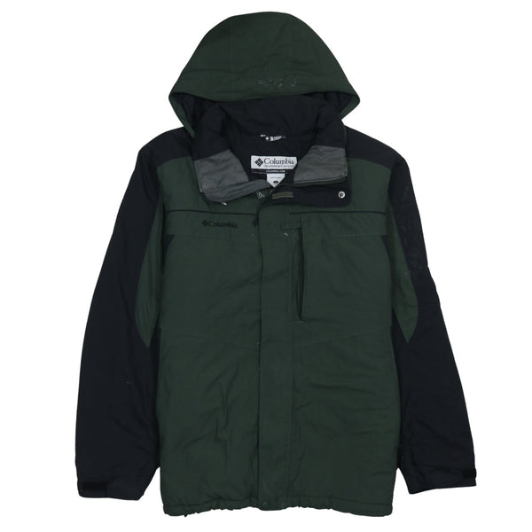 Columbia 90's Hooded Full Zip Up Windbreaker Large Black