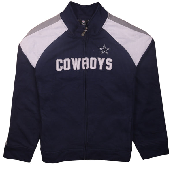 NFL 90's Cowboys Full Zip Up Sweatshirt XXLarge (2XL) Navy Blue