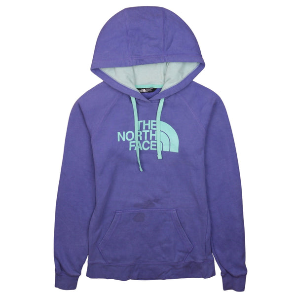 The North Face 90's Spellout Pullover Hoodie Small Blue