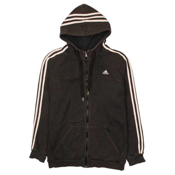 Adidas 90's Full Zip Up Hoodie XXLarge (2XL) Black